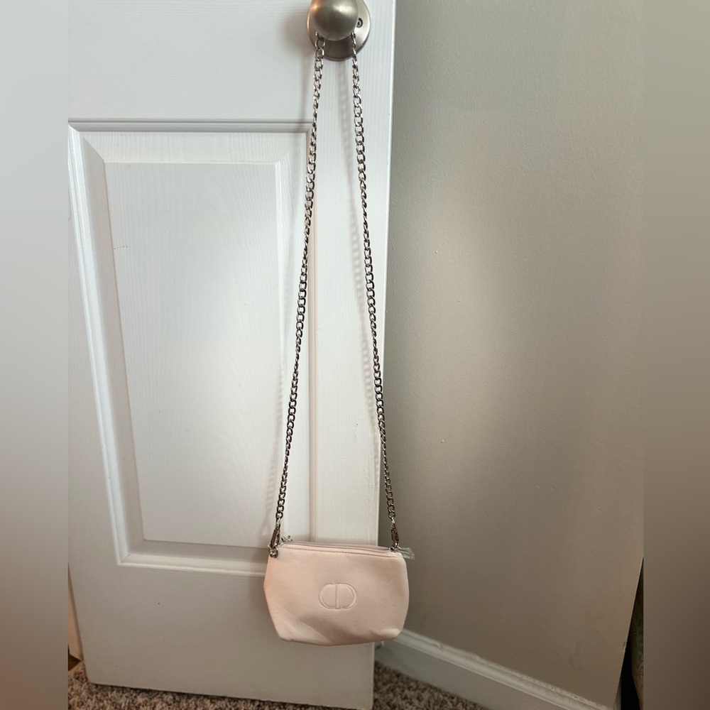 Dior Elegant Pink Cosmetic Pouch/Chain Bag - Picture 3 of 5